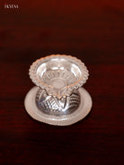 Elegant German Silver Small Oil Lamp 