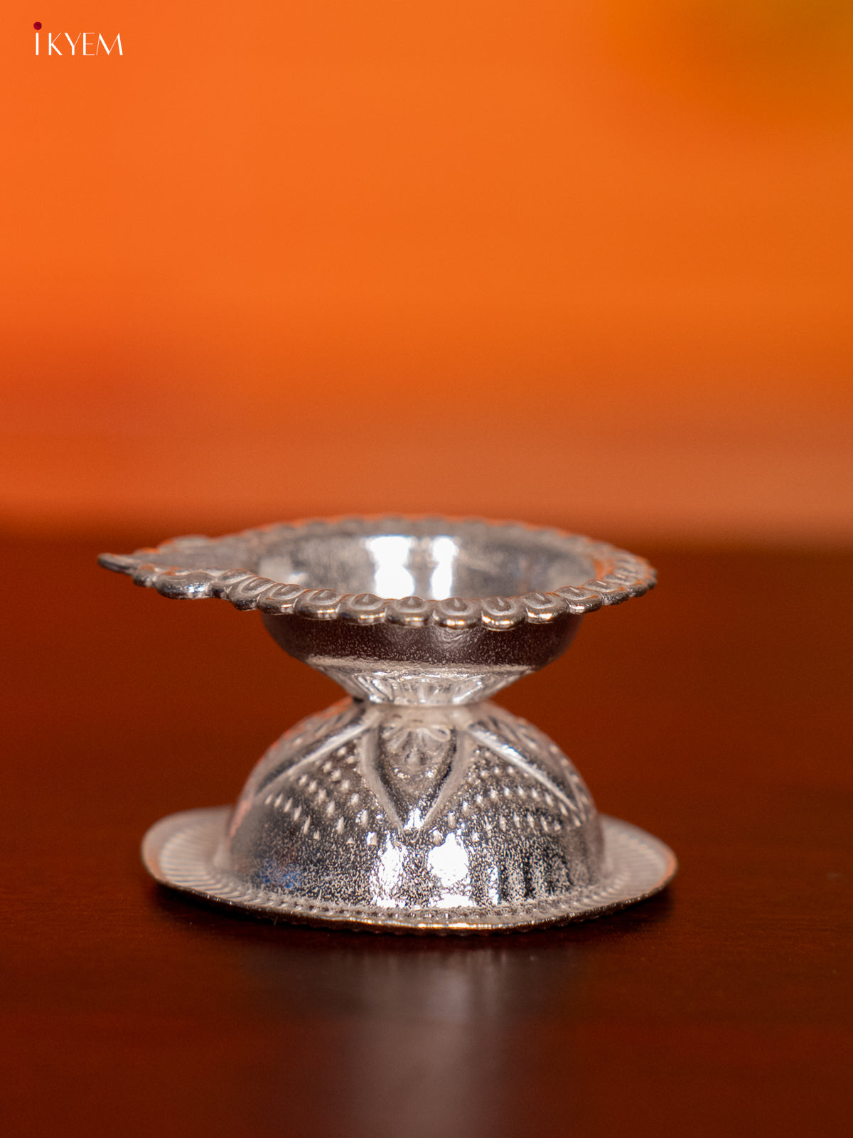 Elegant German Silver Small Oil Lamp 1
