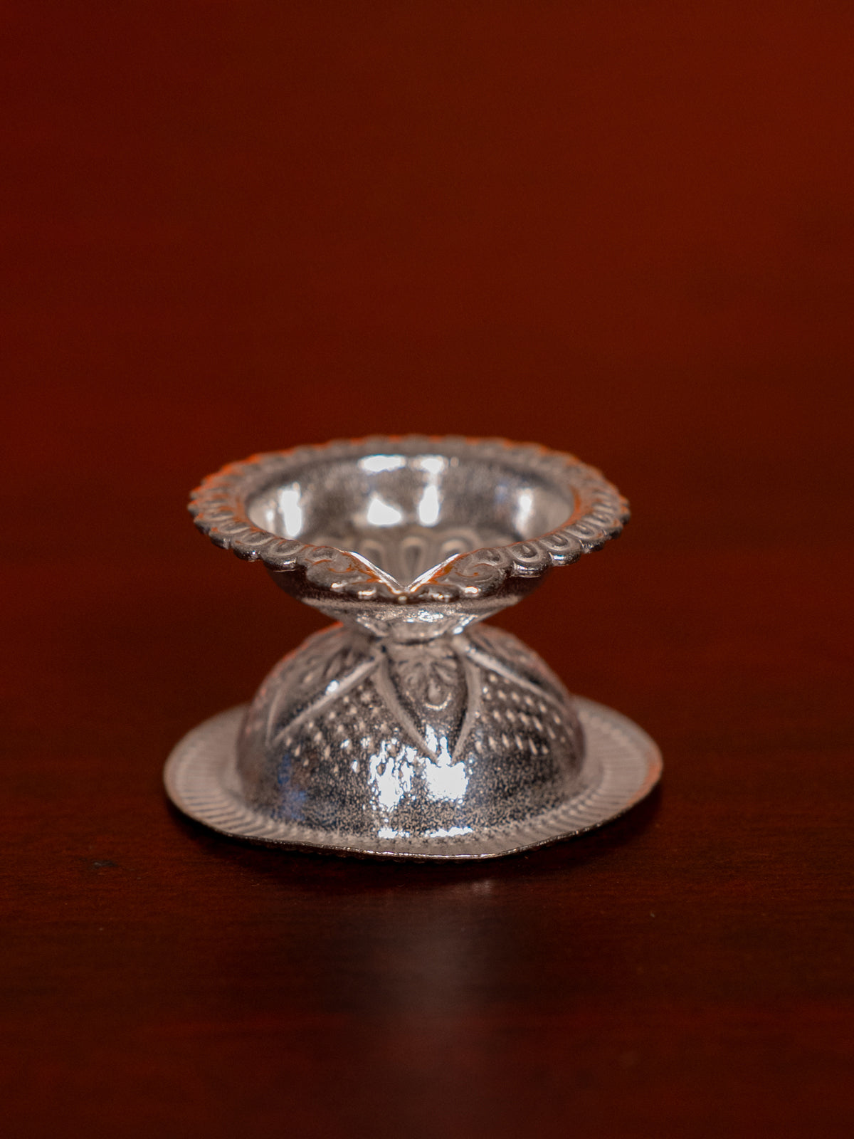 Elegant German Silver Small Oil Lamp 2