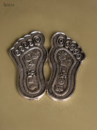 Elegant Goddess Lakshmi Paduka In German Silver 2