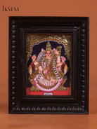 Elegant Goddess Saraswati Thanjavur Painting 