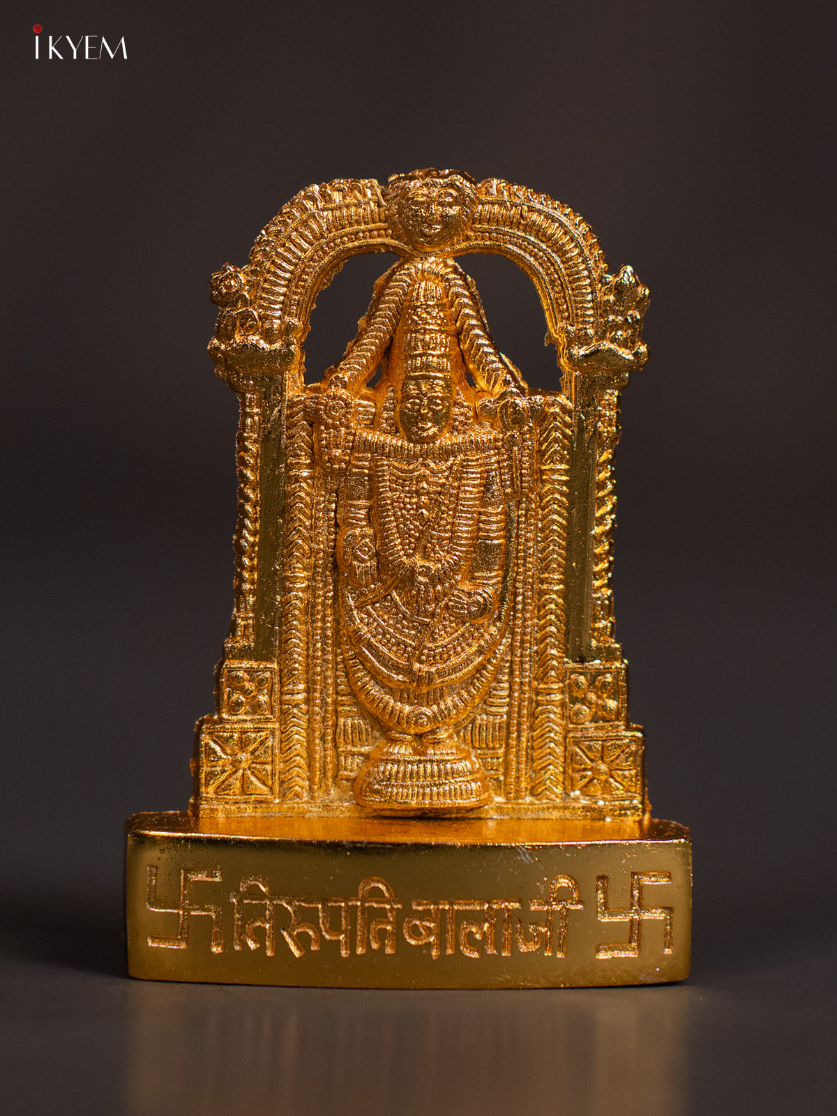 Elegant Gold‑Plated 2.5 Inch Tirupati Balaji Idol 
