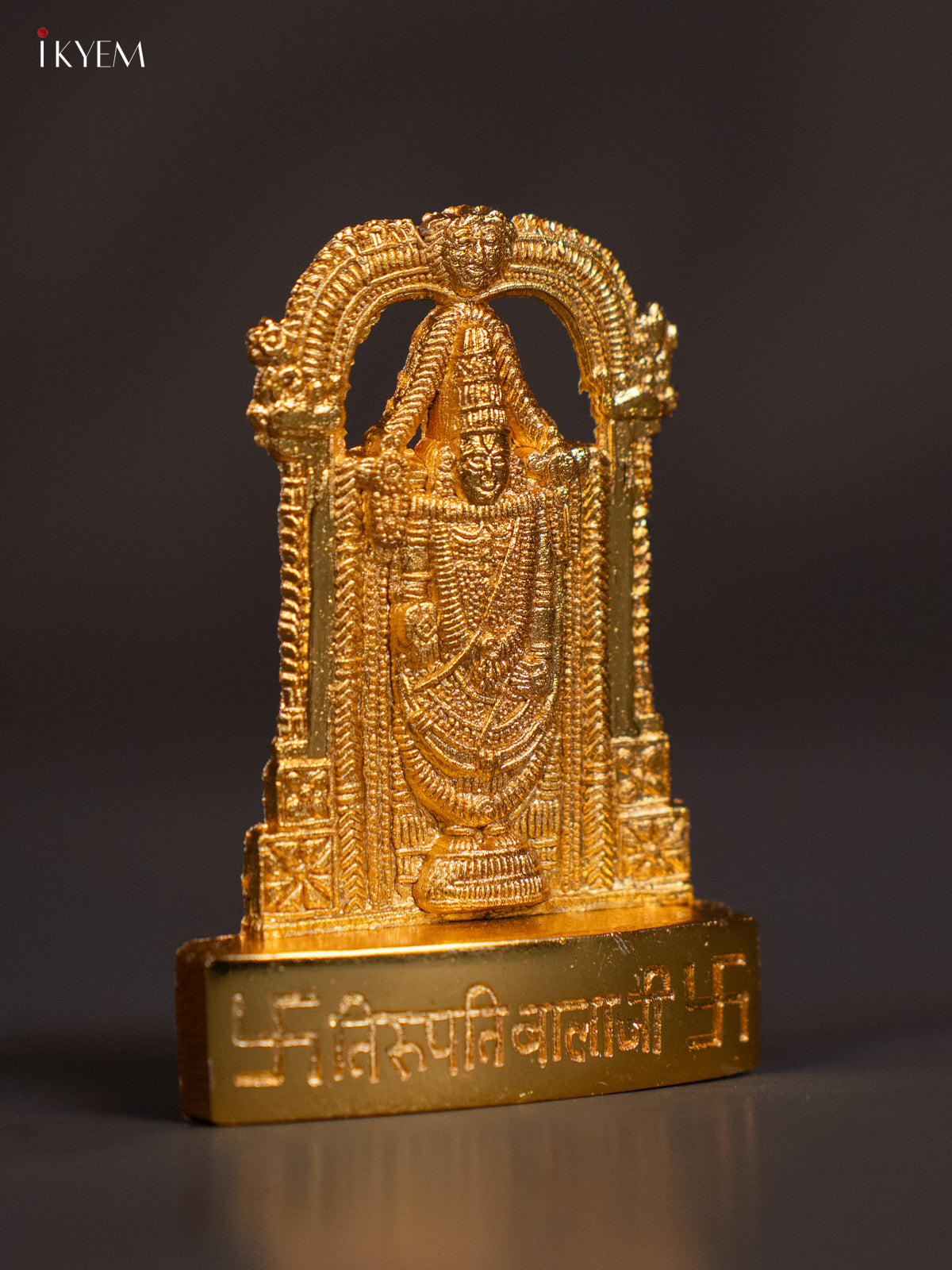 Elegant Gold‑Plated 2.5 Inch Tirupati Balaji Idol 1