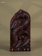 Elegant Hand Crafted Parrot Wooden Key Hanger