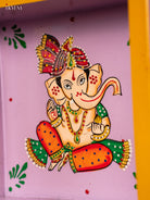 Elegant Hand Painted Lord Ganapathy Square Wooden Tray 1