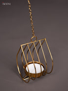 Elegant Leaf Designed Wall Hanging T Light Candle Holder (3 Inches) 3