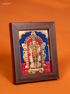 Ethnic Reverse Glass Painted Lord Murugan Wall Hanging Frame 2