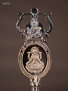 Expertly Crafted Ganesha & Lakshmi Bell in German Silver 2