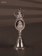 Expertly Crafted Ganesha & Lakshmi Bell in German Silver 3