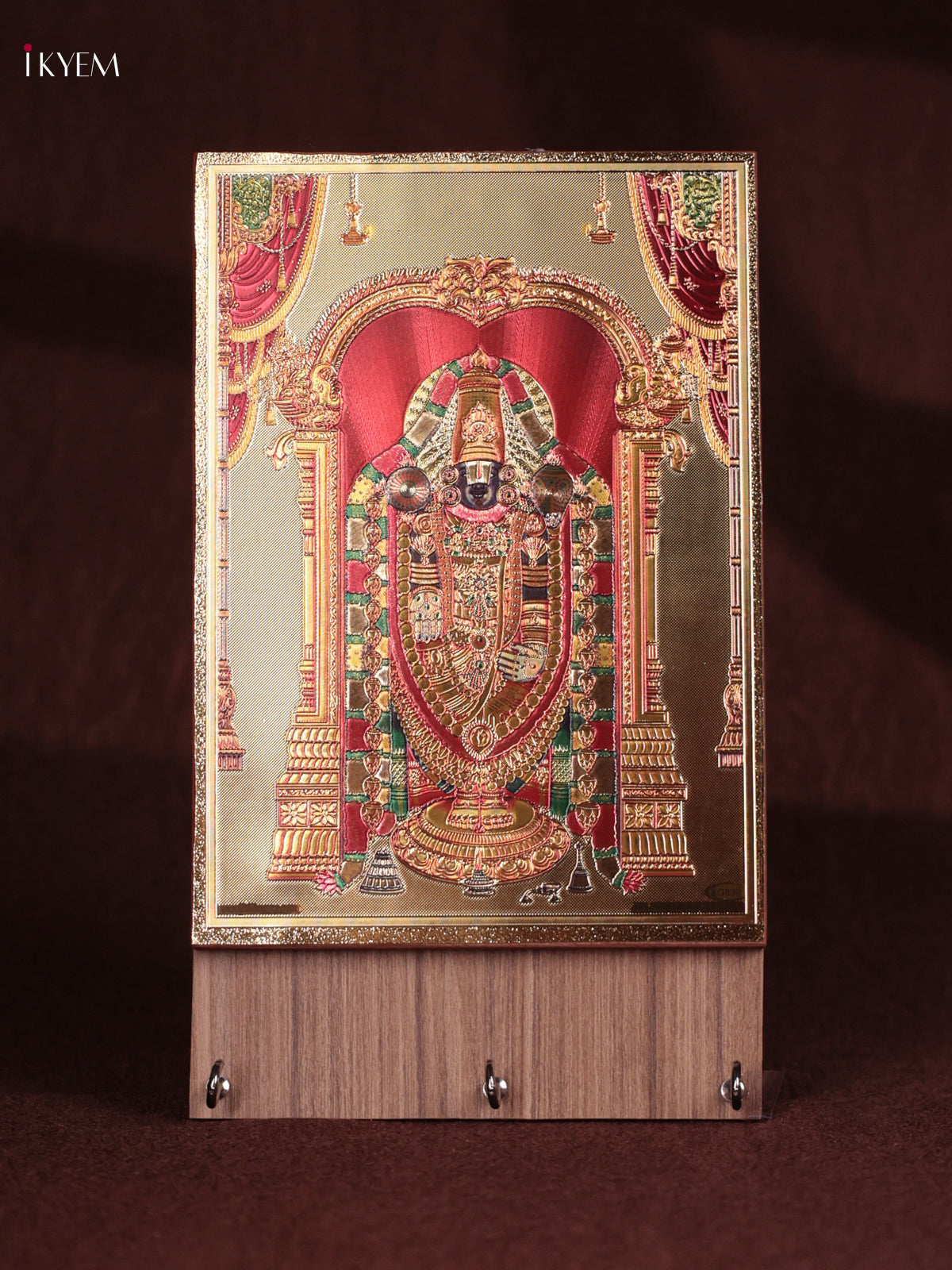 Exquisite Digital Printed Tirupati Balaji Key Hanger 