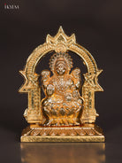 Exquisite Gold Electroplated Goddess Lakshmi Idol