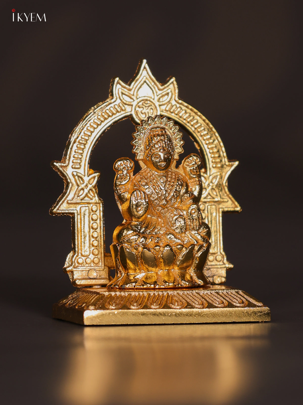 Exquisite Gold Electroplated Goddess Lakshmi Idol 1
