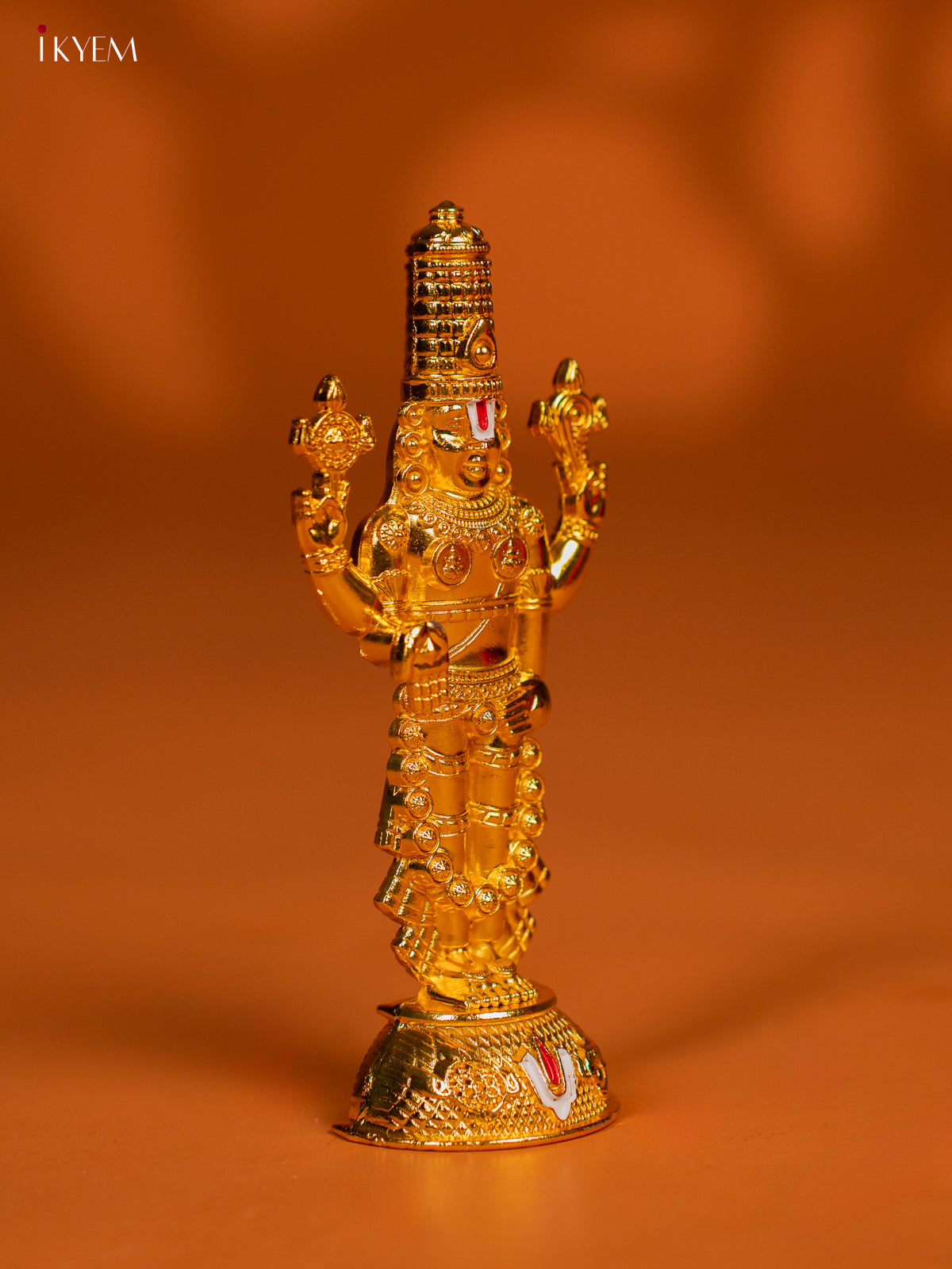 Exquisite Gold Plated Tirupati Balaji Idol 1