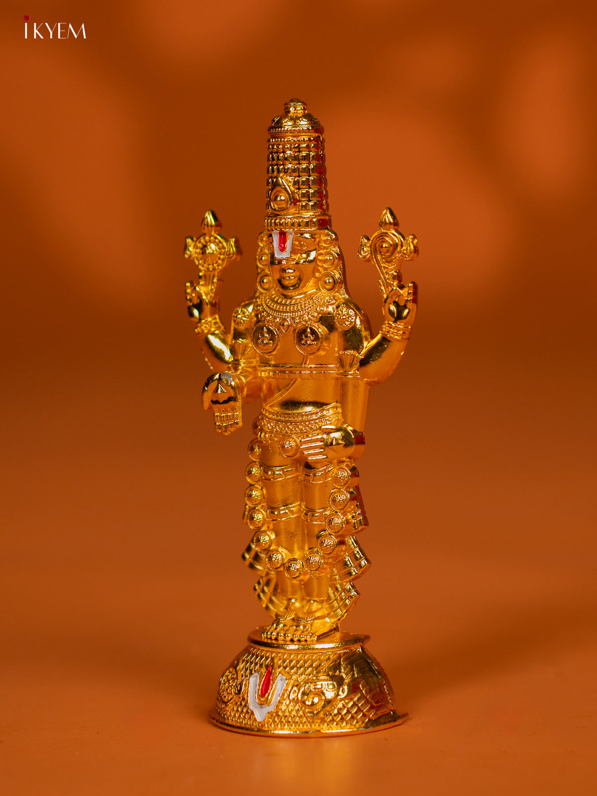 Exquisite Gold Plated Tirupati Balaji Idol 2