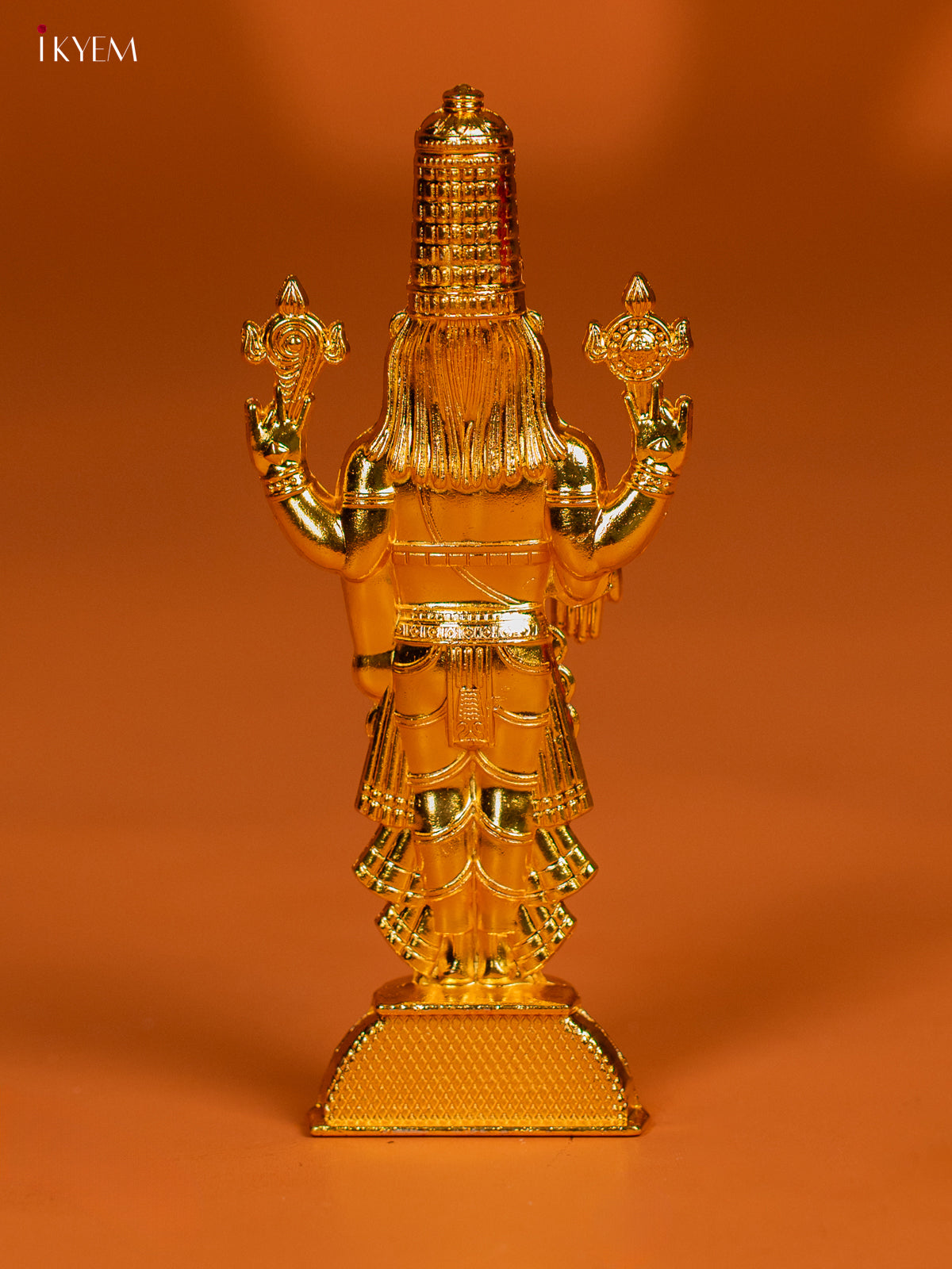 Exquisite Gold Plated Tirupati Balaji Idol 3