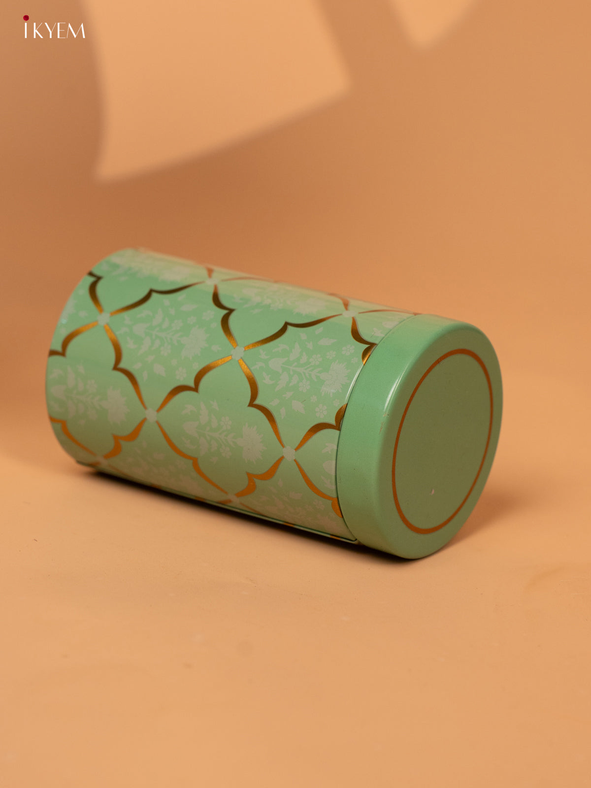 Exquisite Green Digital Printed Tin Storage Jar 3