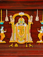 Exquisite Lord Balaji & Maa Padmavathi Rosewood Inlay 3D Panel 2