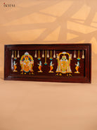 Exquisite Lord Balaji & Maa Padmavathi Rosewood Inlay 3D Panel 4