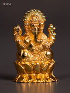 Exquisite Mini 2 Inch Gold‑Plated Ganesha Idol 1