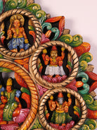 Exquisite Vishnu Dasavataram Wooden Wall Panel 5