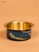 Flying Cranes Digital Printed Brass Dabara set 2