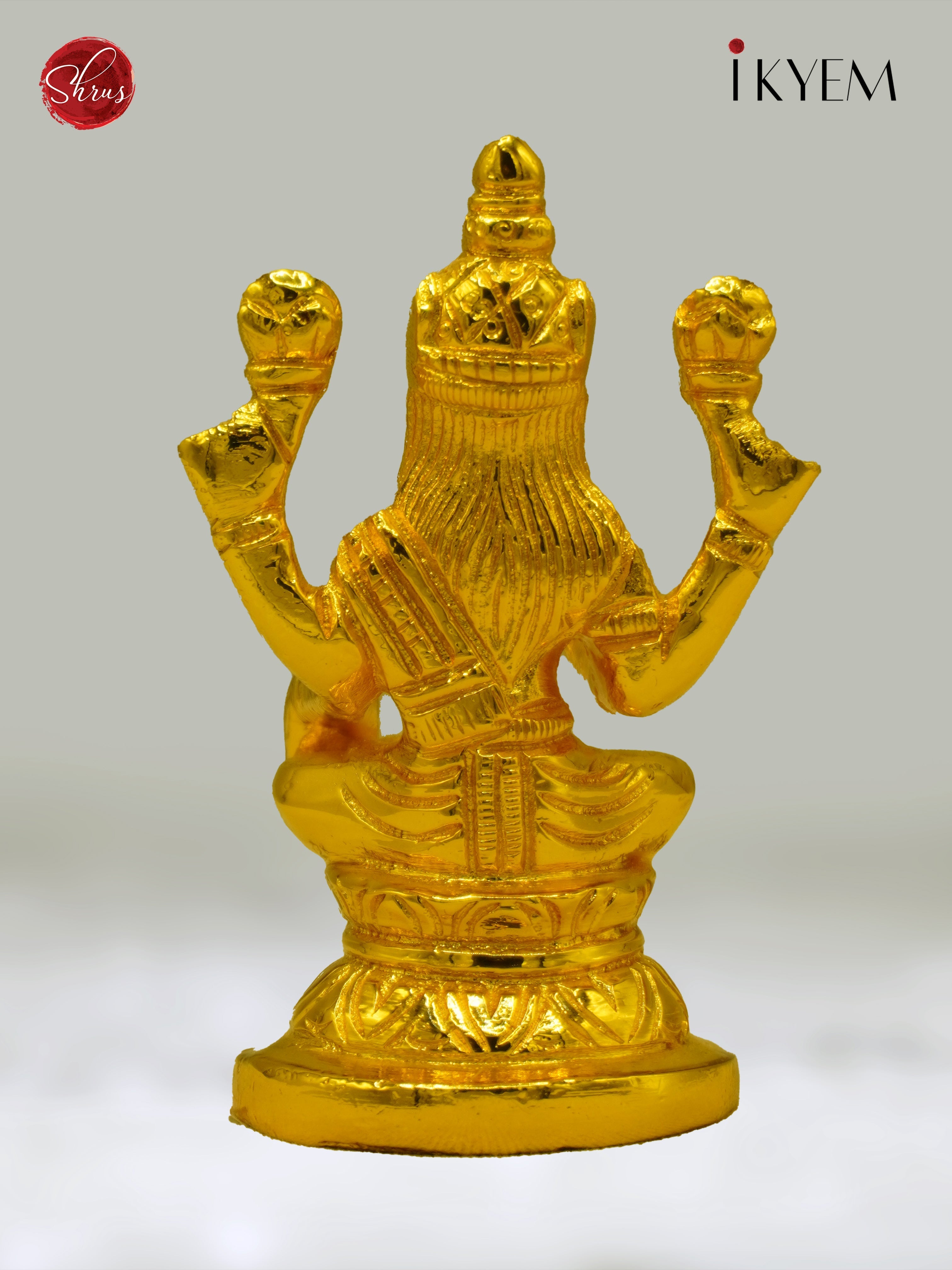 24 Kt Gold Coated Lakshmi for Gifting and Car Dashboard - Shop on ShrusEternity.com