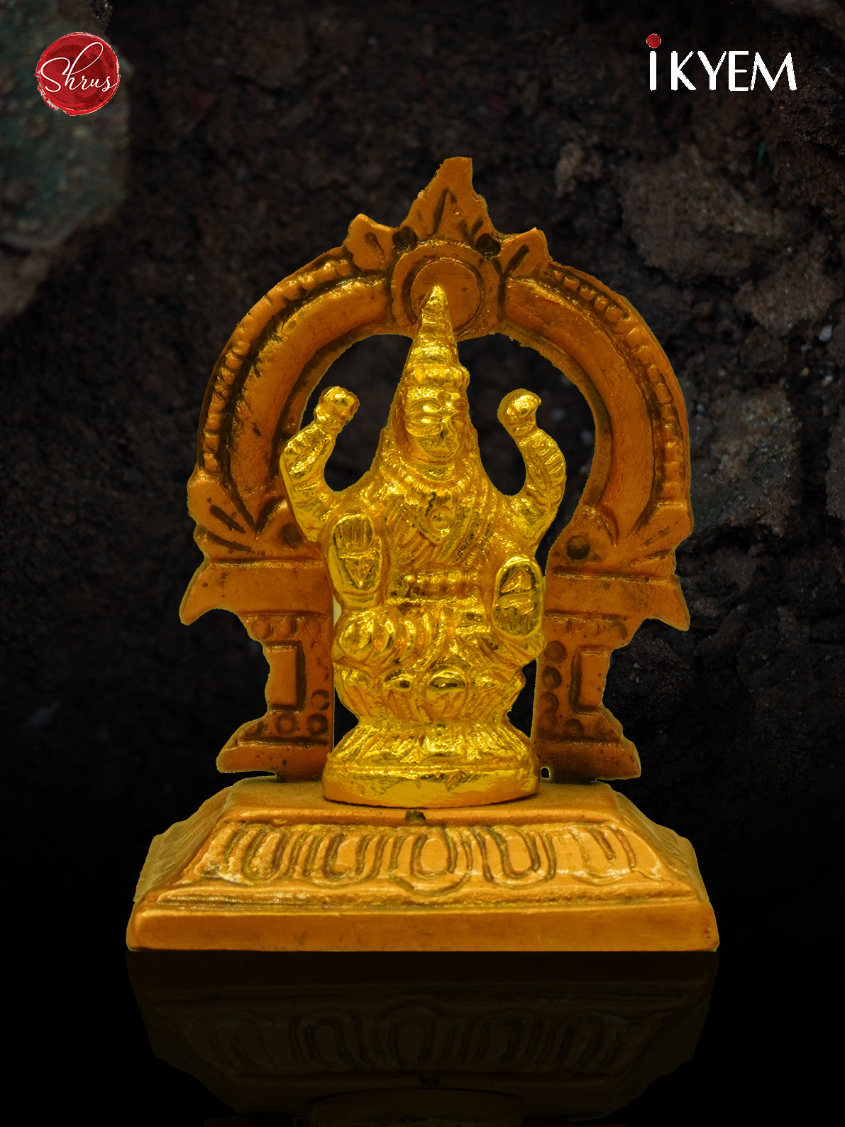 24 Kt Gold Coated Lakshmi for Gifting and Car Dashboard