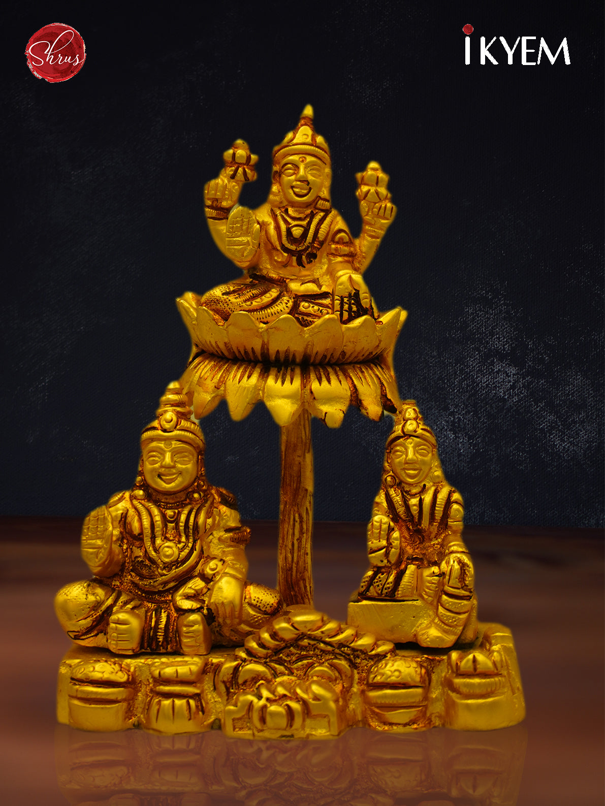 Antique Matte Gold- Lakshmi Kuber