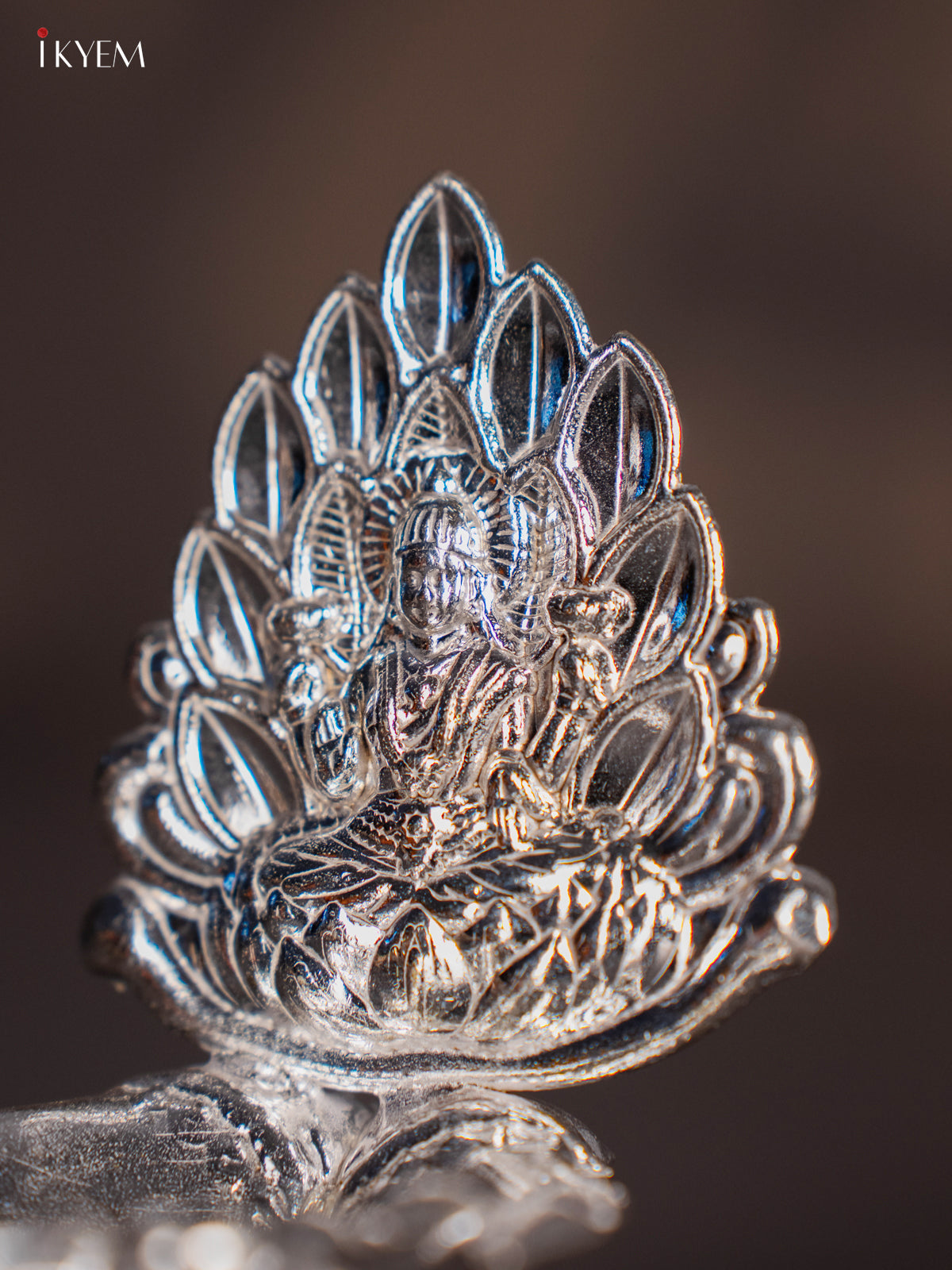 Pretty German Silver Lakshmi Deepam 
