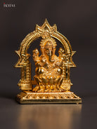 Gorgeous Gold-Plated Ganesha Idol 
