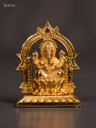 Gorgeous Gold-Plated Ganesha Idol - 3 Inch 
