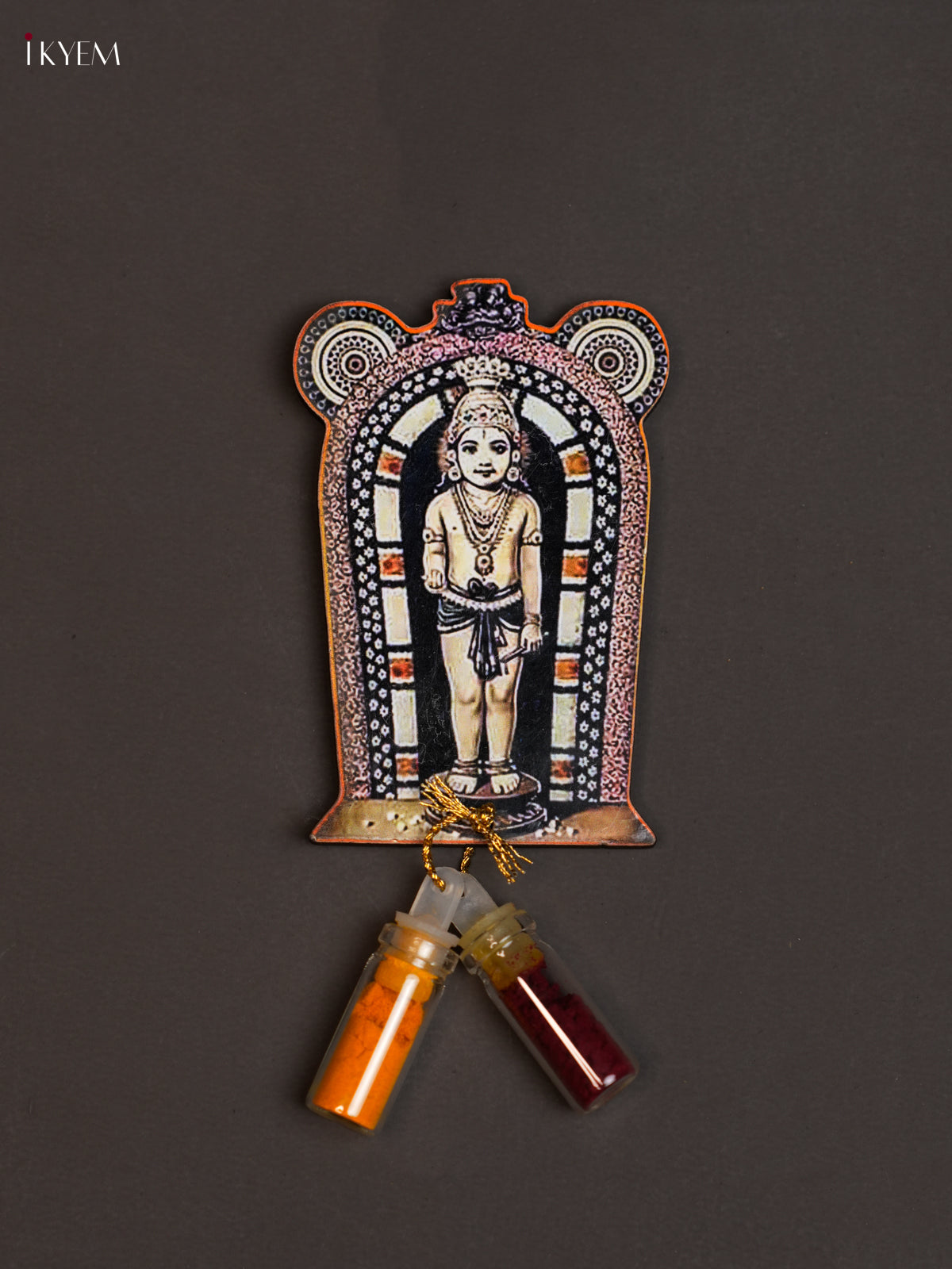Guruvayurappan Haldi Kumkum Bottle with Fridge Magnets