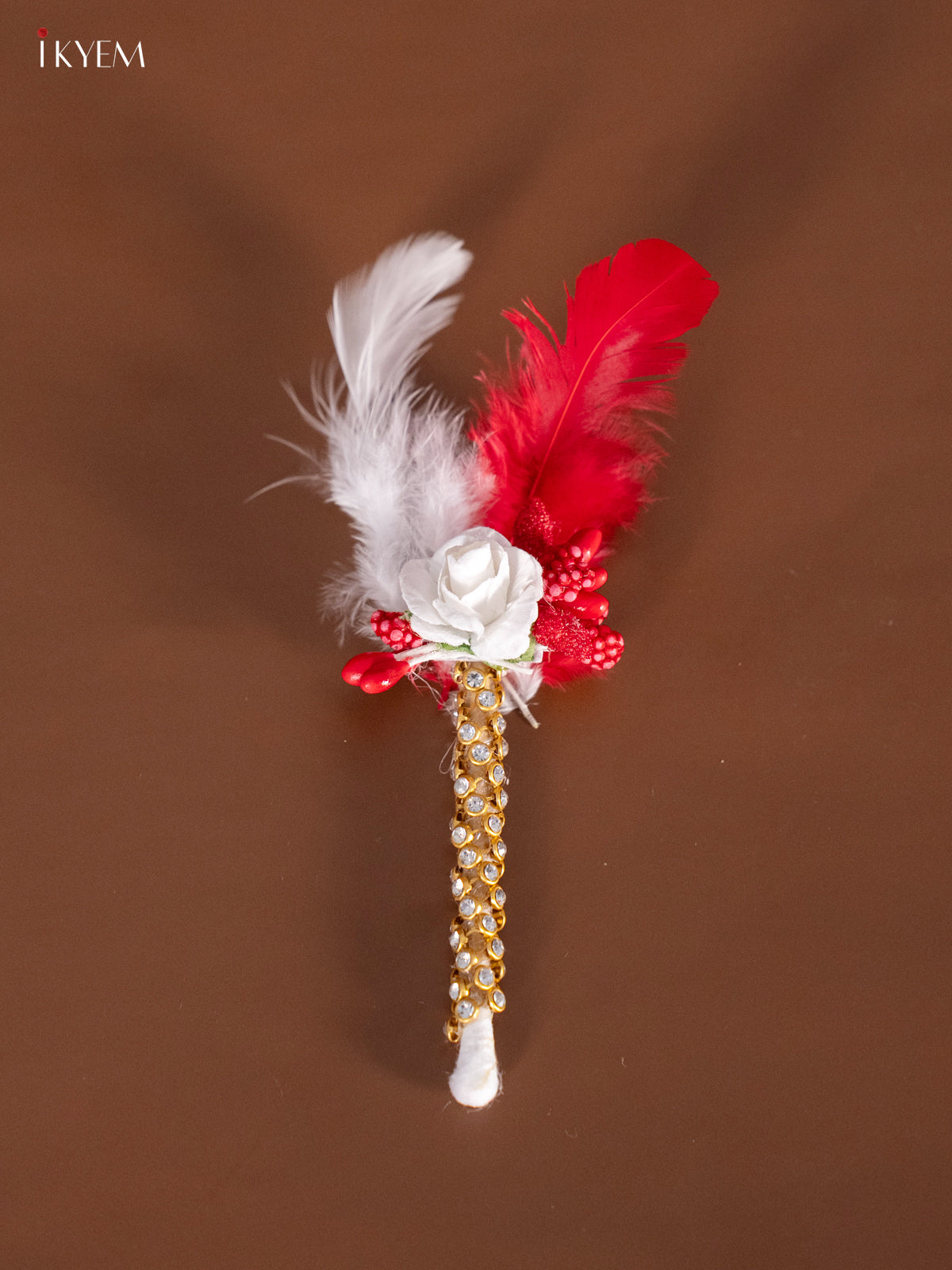 Haldi Kumkum Set With Red & White Floral Designs