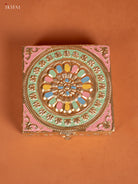 Intricate MultiColor Oxidized Floral Trinket Box