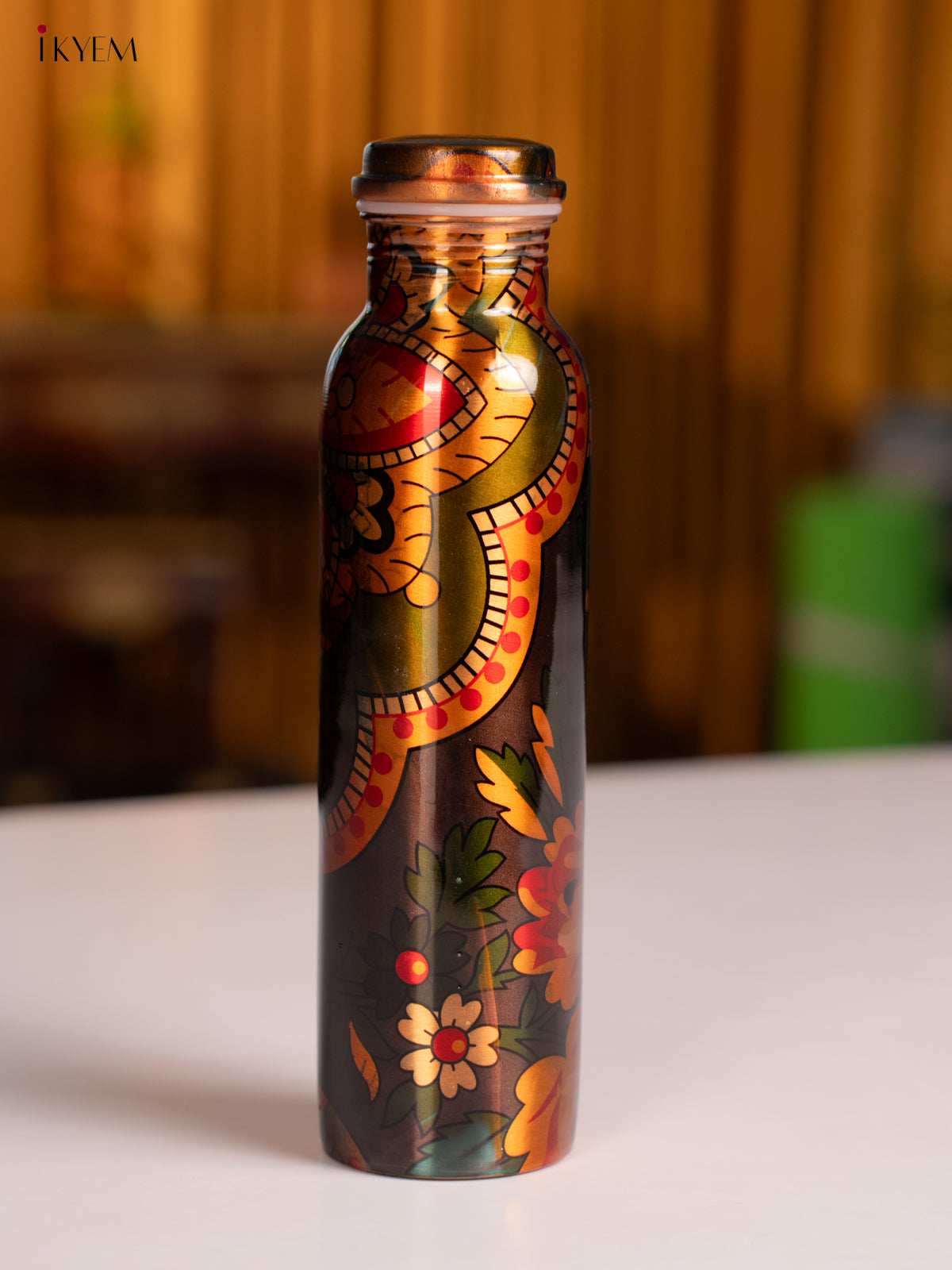 Digital Printed copper bottle 11 Inch - 1 litre - KA07119