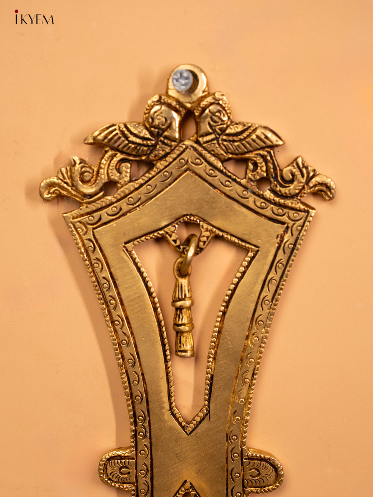 Brass Ganesha Wall Hanging (Set of 2) - KA07120