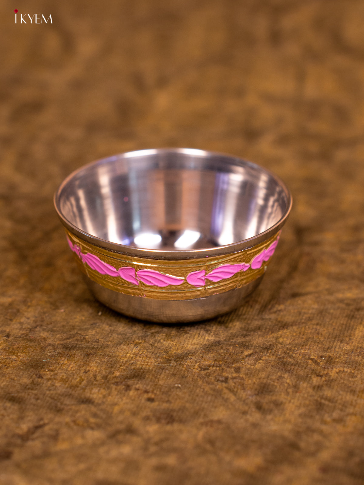 Meenakari Katori (3×3)- Pink - KA08122
