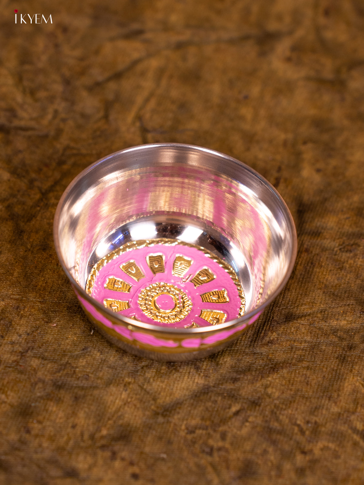 Meenakari Katori (3×3)- Pink - KA08122