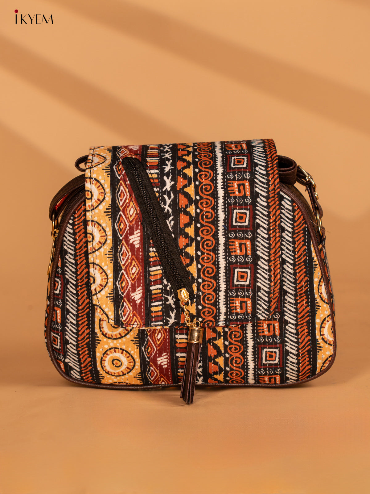 Cotton Printed Sling Bag - Sandal - KA18136