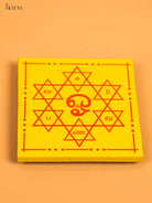 Wooden Square Manai with Om Saravana Bhava Print -5