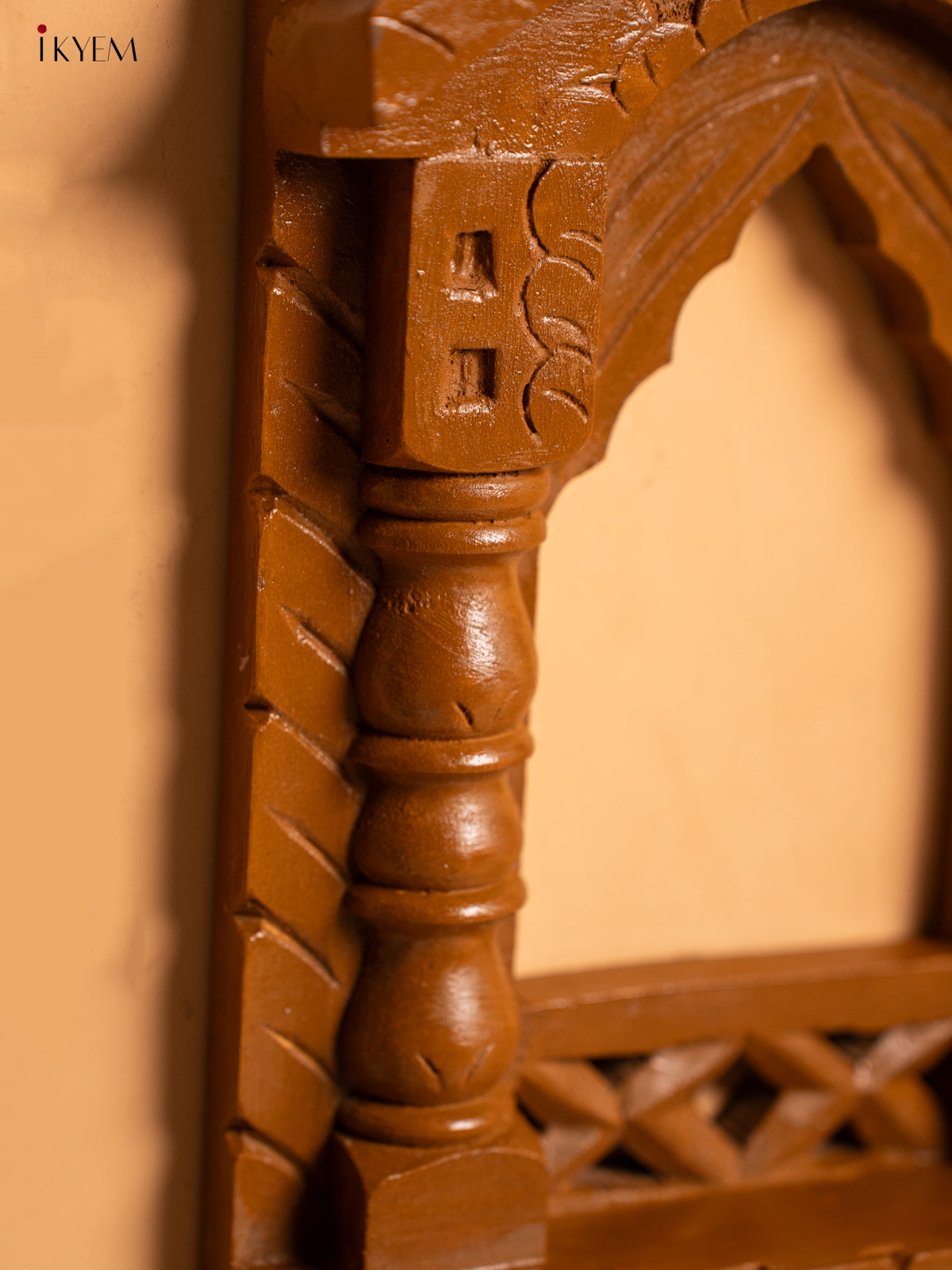 Wooden Hand carved Jharokha Frame 17 Inch- KA30163