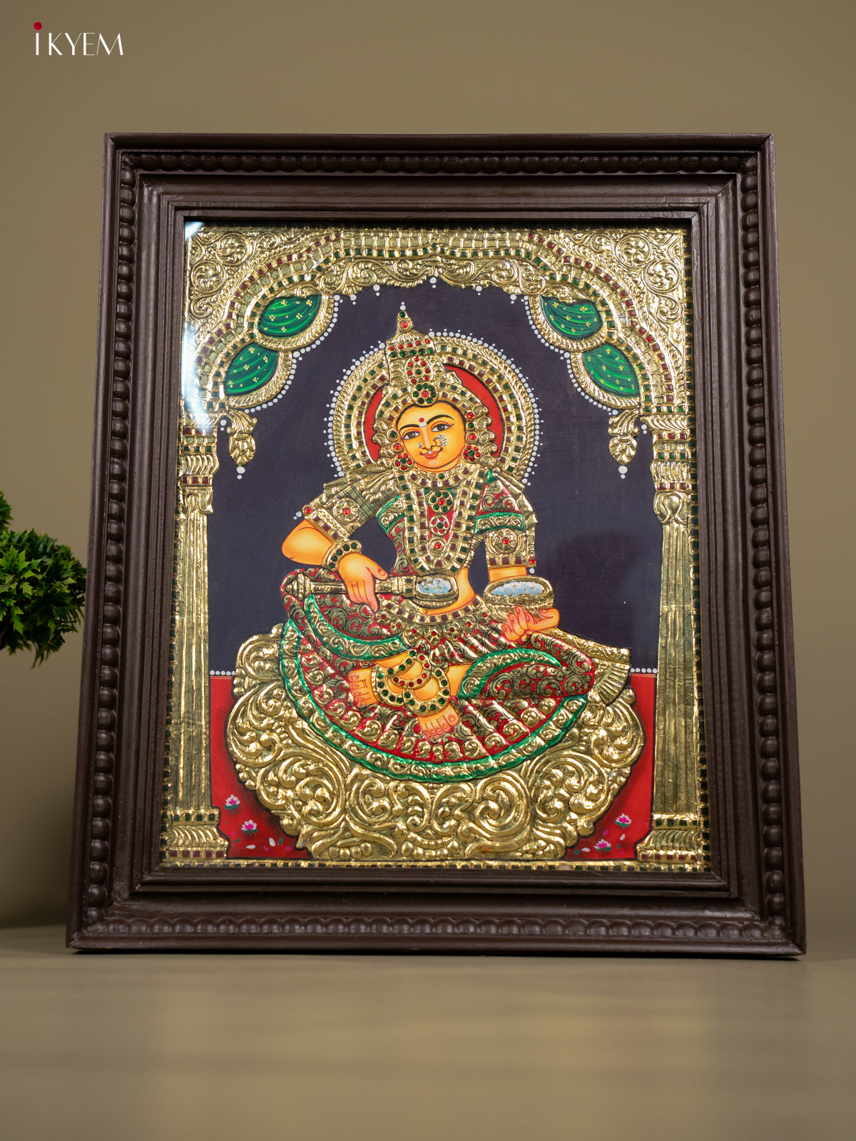 Annapoorani - Tanjore Painting (24x20) - KB01160