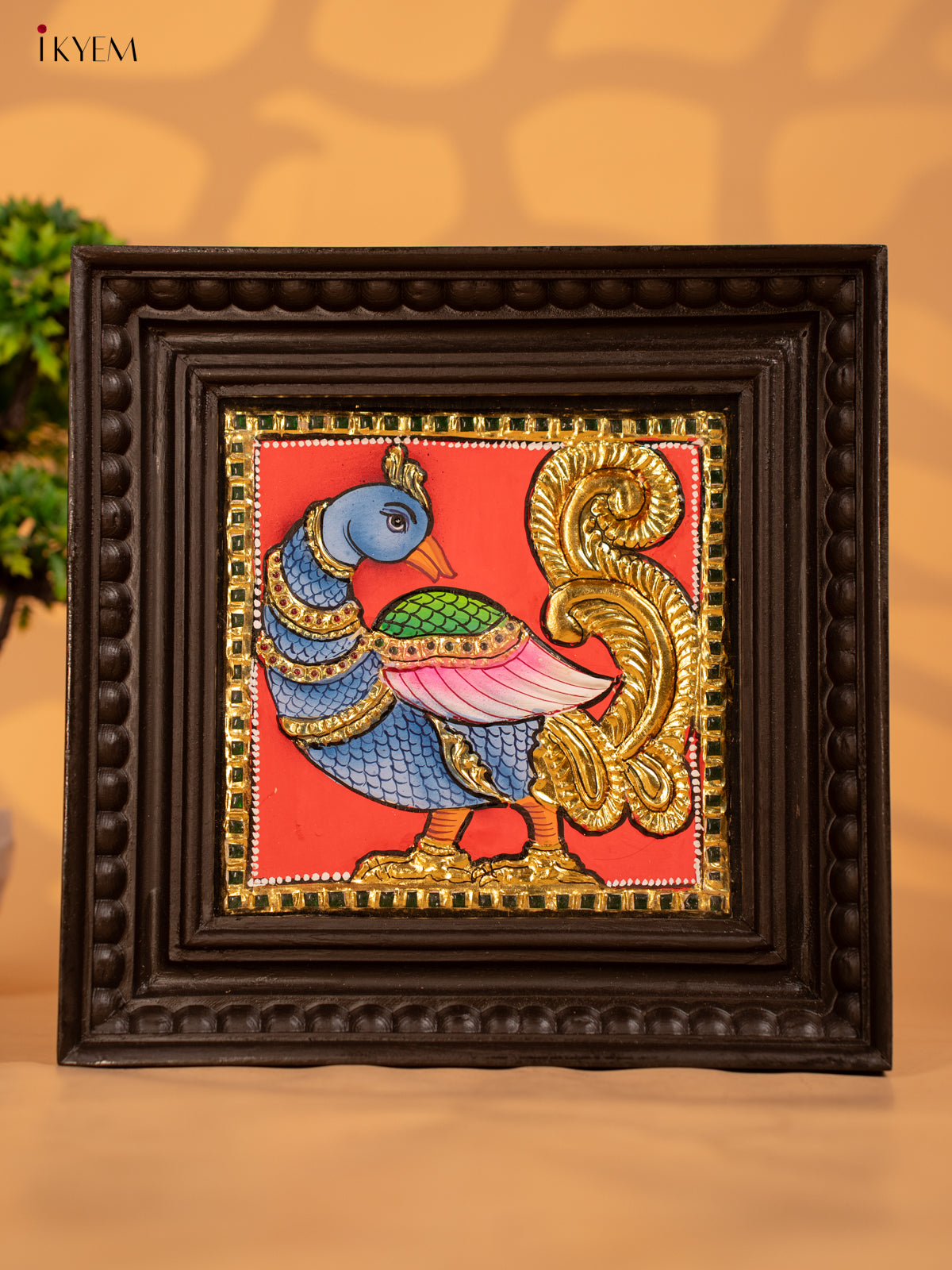 Annapakshi -Tanjore Painting (11x11) -KB17111