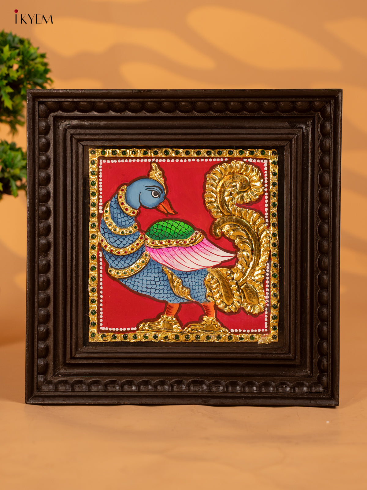 Annapakshi -Tanjore Painting (11x11) -KB17111