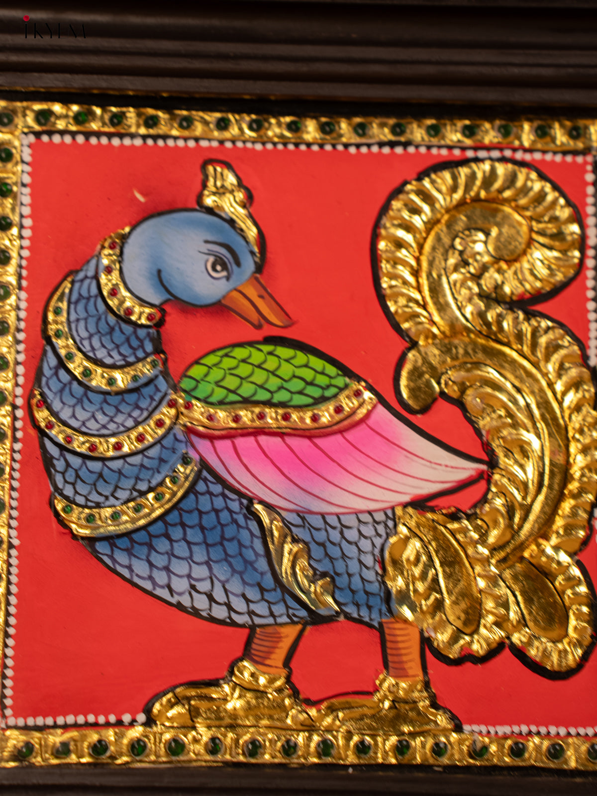 Annapakshi -Tanjore Painting (11x11) -KB17111