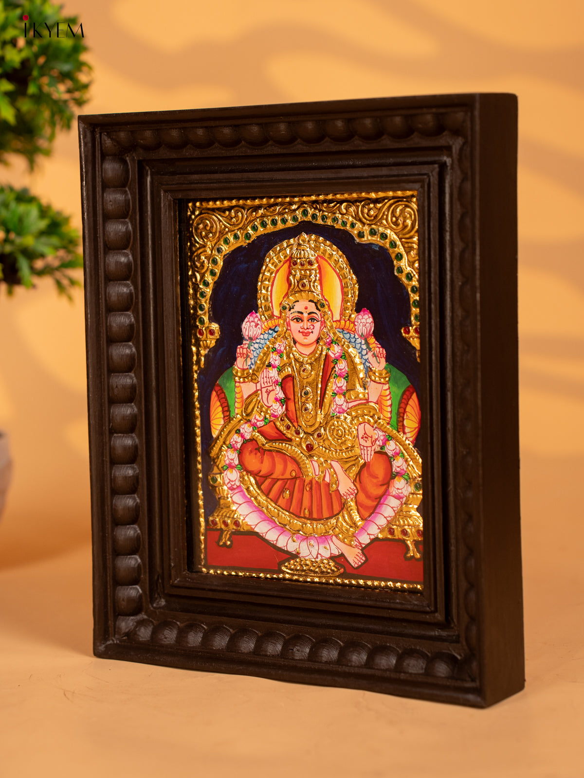 Lakshmi - Tanjore Painting - (11×9) - KB17123