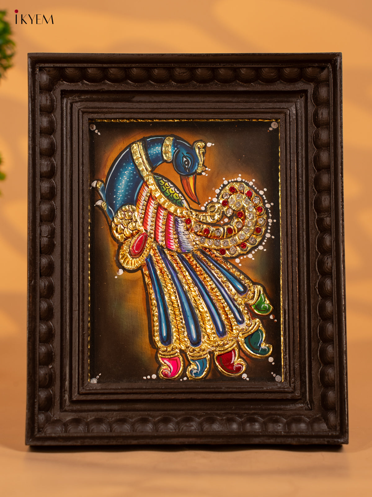 Parrot - Tanjore Painting (9x11) - KB17132