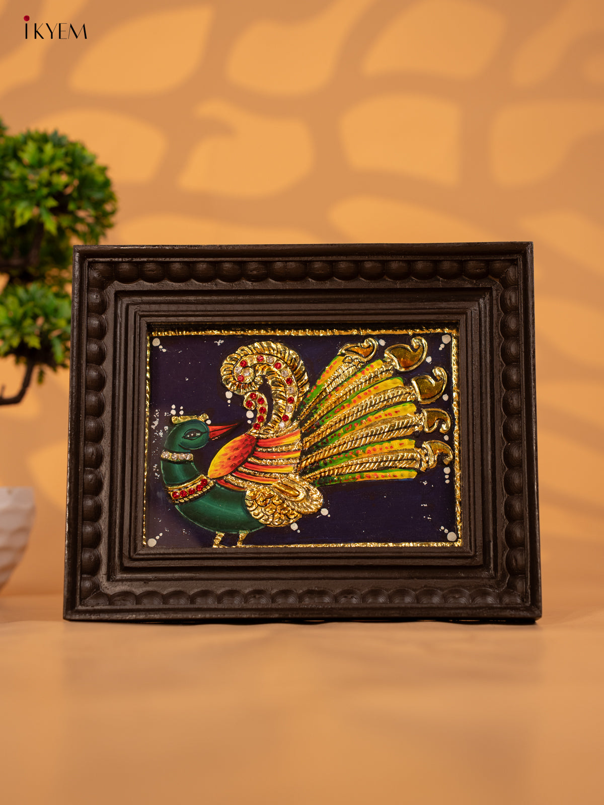 Parrot - Tanjore Painting (9x11) - KB17132