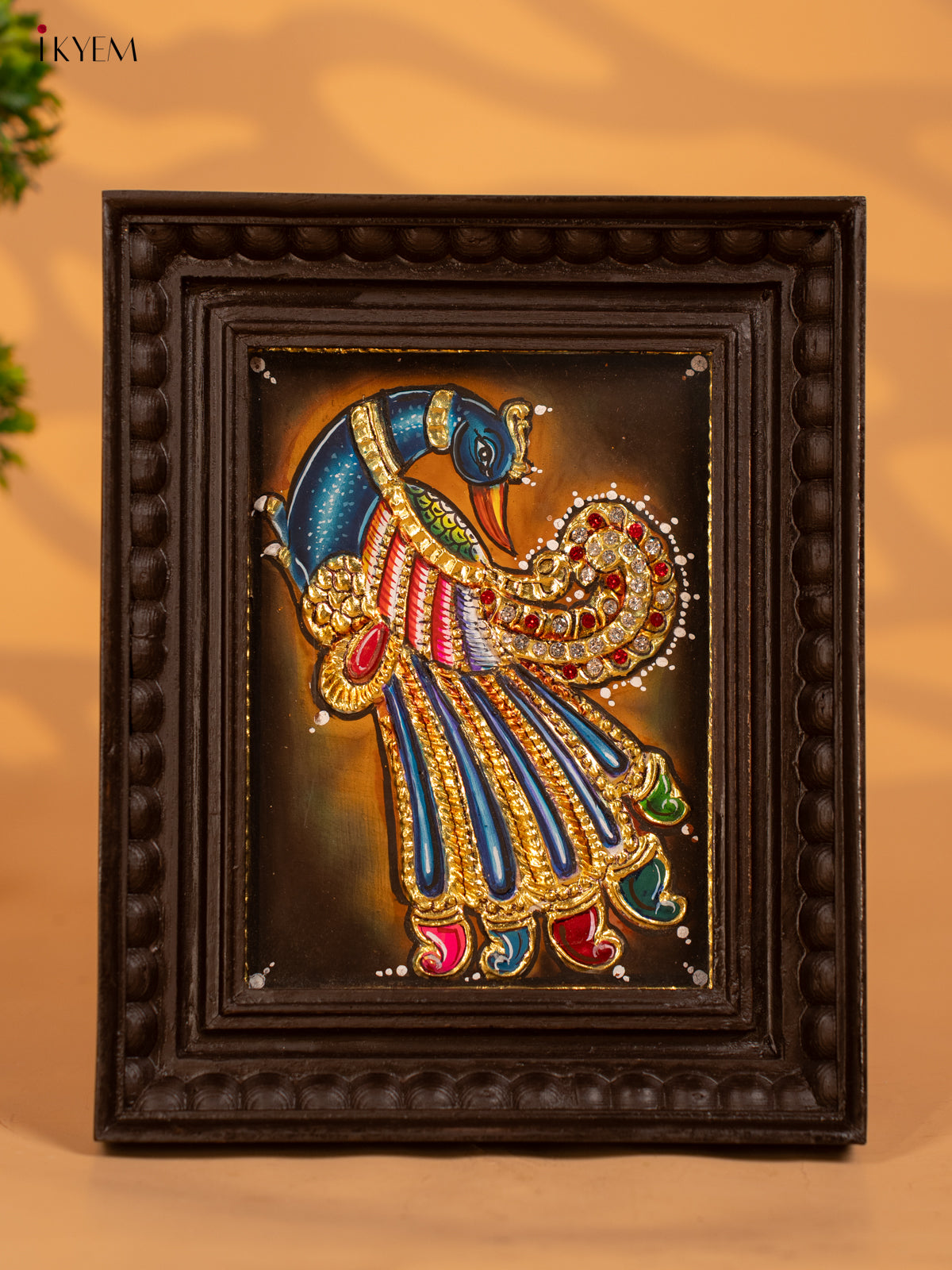 Parrot - Tanjore Painting (9x11) - KB17132