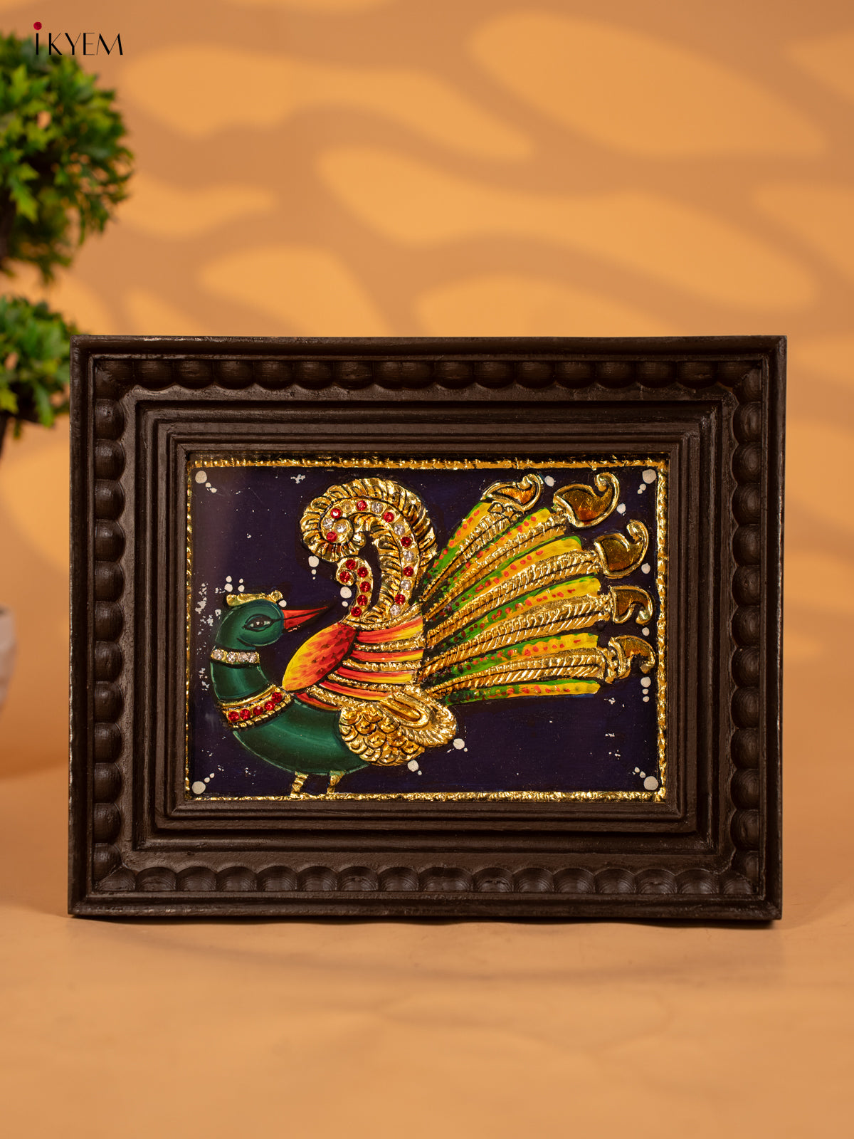 Parrot - Tanjore Painting (9x11) - KB17132